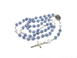 NEW! Angelite Blue Gemstone rosary beads