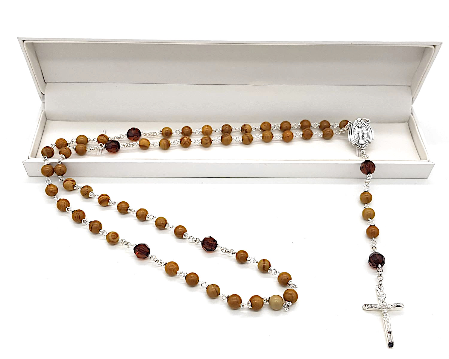 Woodlace stone Gemstone rosary beads